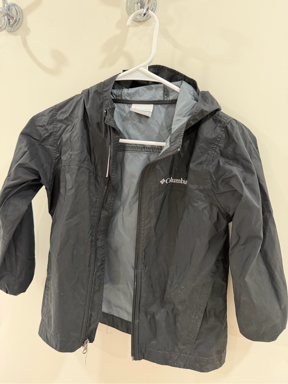 Columbia Black Kids' Hooded Raincoat